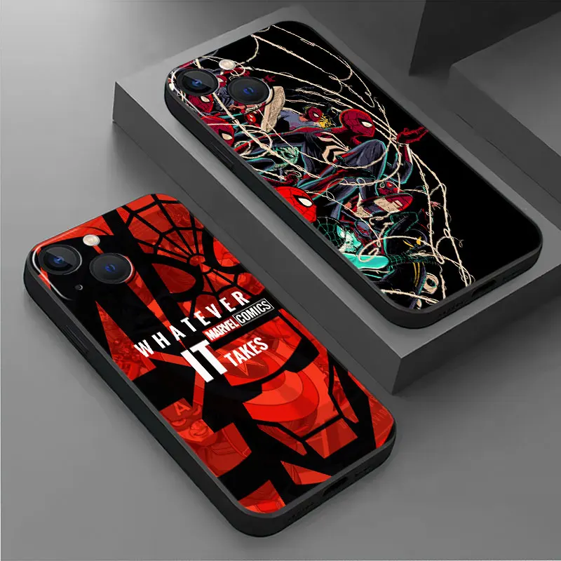 Case For Apple iPhone 15 13 Pro Max 11 14 Plus 12 Mini 7 8 SE X XS XR 6 6S Funda Soft Back TPU Phone Cover Cool Marvel Avengers