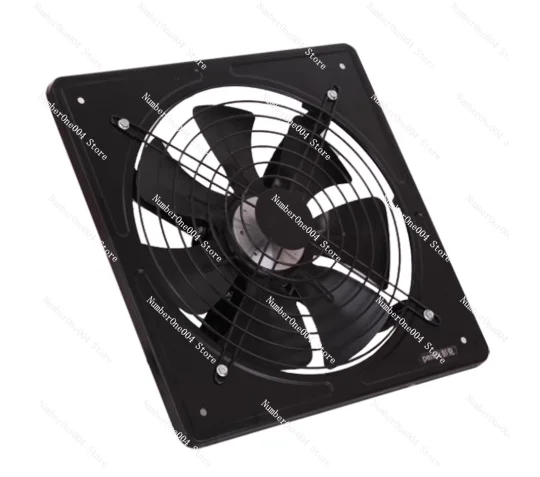 

220V 12 Inch Metal Exhaust Fan High Speed Air Extractor Window Ventilation Fan for Kitchen Ventilator Axial Industrial Wall Fan
