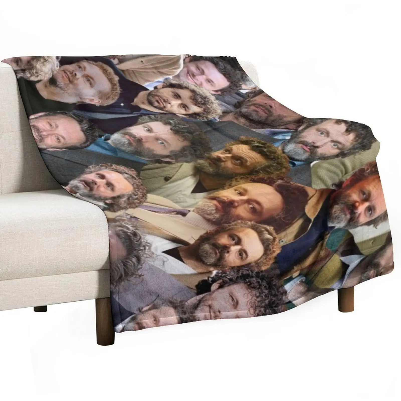 

michael sheen photo collage Throw Blanket Summer blankets ands Giant Sofa Vintage Blankets