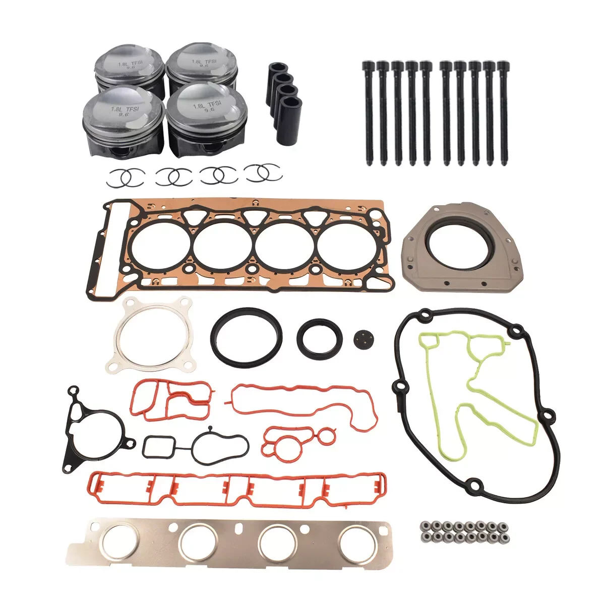 طقم تصليح AP01 مكبس جديد لأودي VW 1.8 TFSI TSI CDHA CDAA Ø 23 مللي متر 06H107065BF