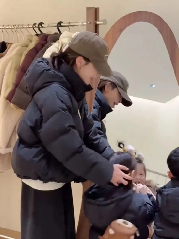 

Женская утепленная хлопковая куртка с капюшоном, повседневная, универсальная, объемная, верхняя одежда, зимняя новинка, размер S