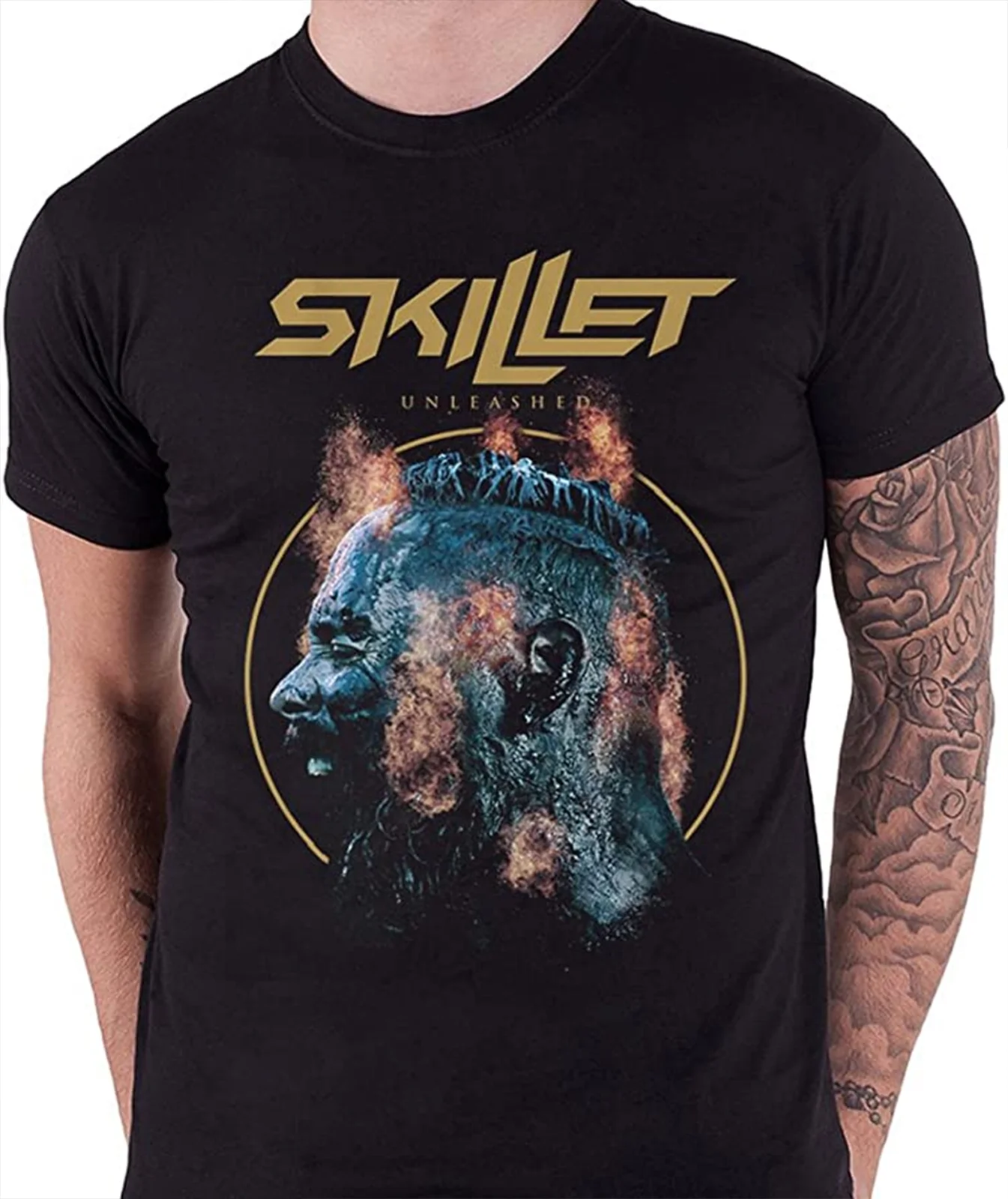 Skillet Band Unleashed shirt Short Sleeve T Shirt Adut S-4XL CG1005