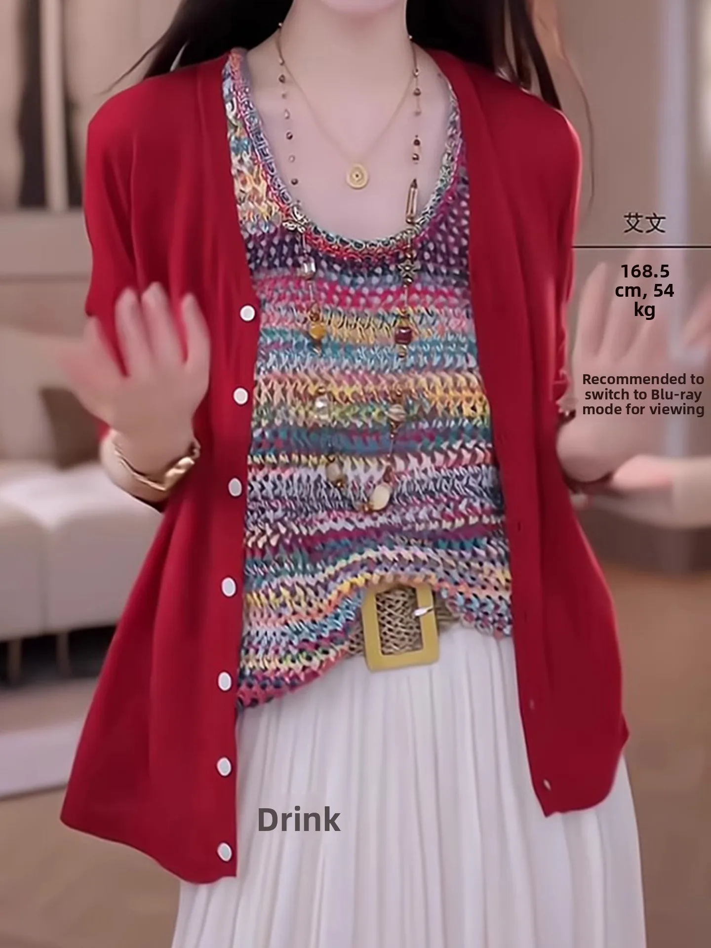 

High-End Lazy Sle Single-Button Pure Color Knitted Long Sve Commute Top Faionable Casual Wear for Women in Autumn