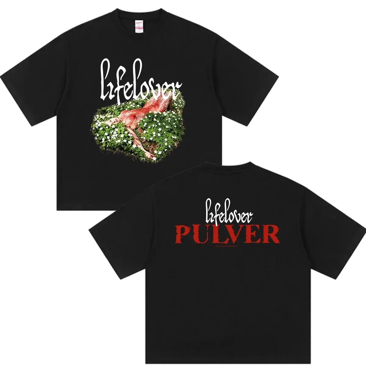 Hip Hop Gothic Short Sleeve Rock Band Lifelover Pulver 2026 Graphic T Shirt Vintage Casual Loose Print Streetwear Unisex