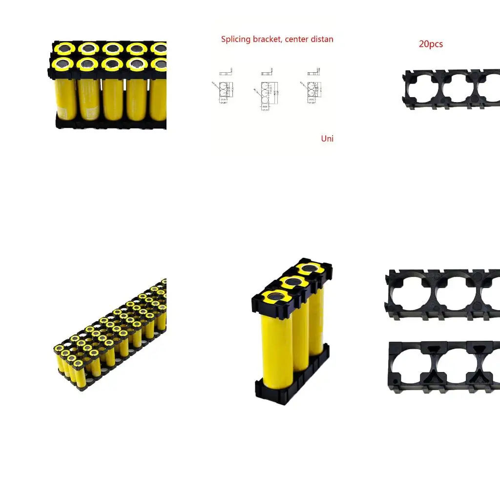  21700 Battery Holder Bracket Safety Anti Vibration Plastic Cylindrical Brackets