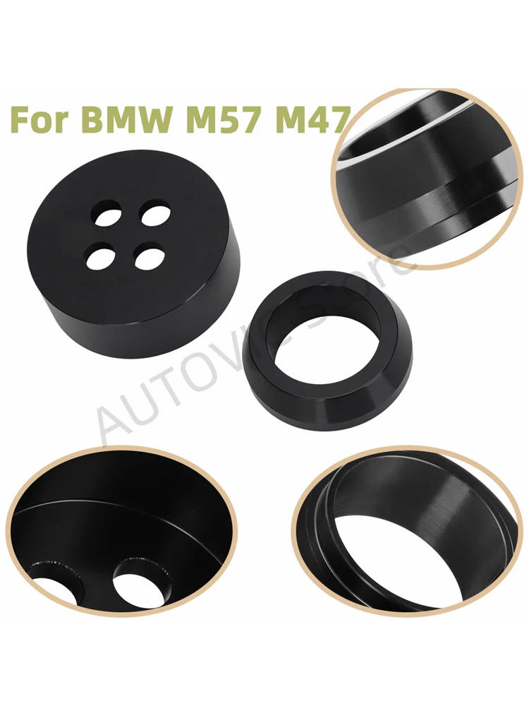 Narzędzie do montażu uszczelniacza wału korbowego do BMW M57 M47, aluminiowe narzędzie do montażu uszczelniacza olejowego wału korbowego — 2