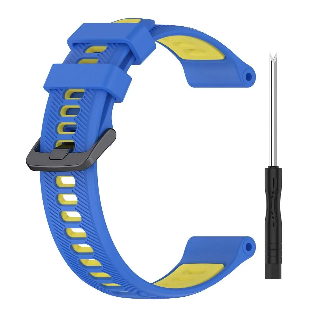 Replacement Silicone Strap Smart Watch Accessories Wristband Soft Double Color Watchband for Garmin Forerunner 965 955 945 935