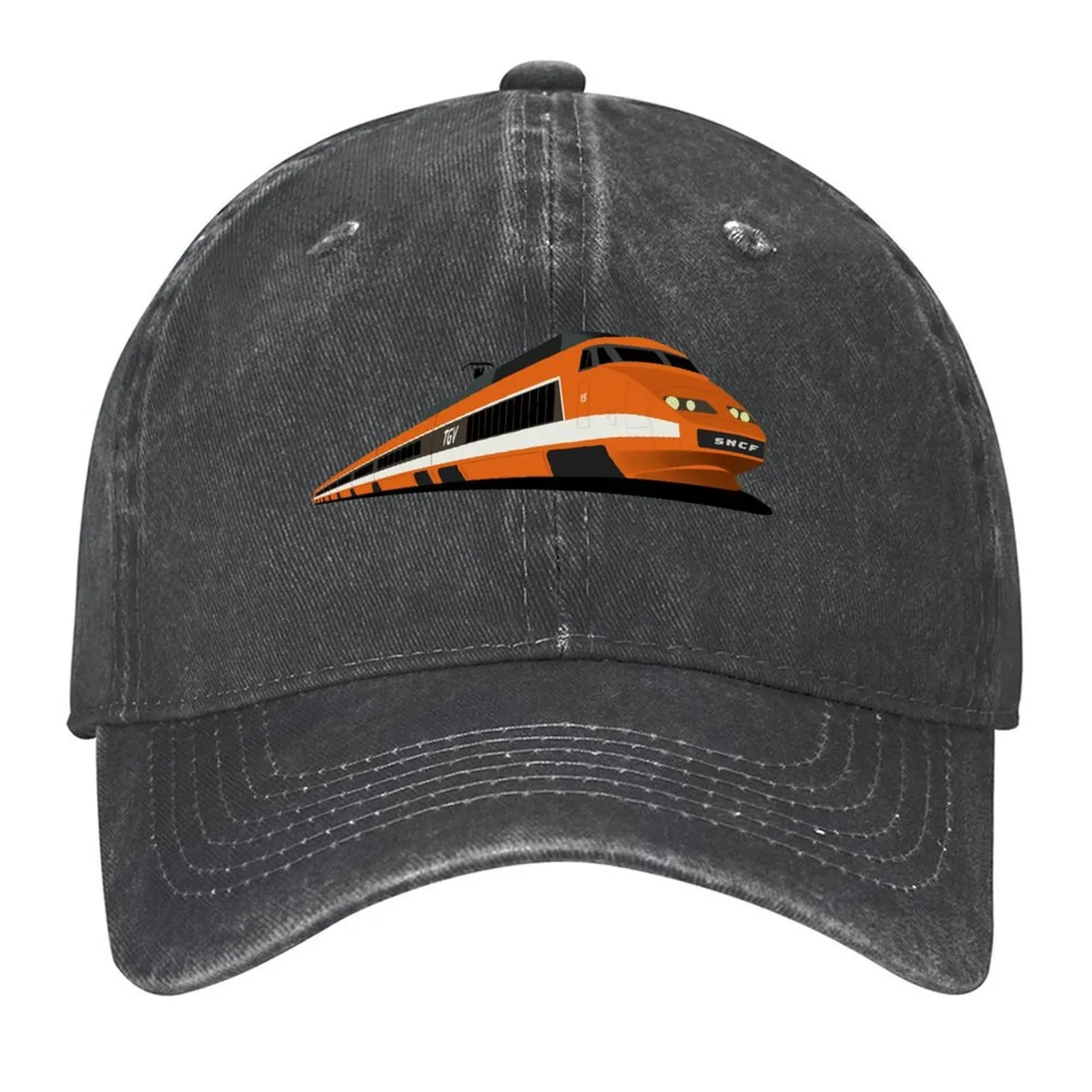 

TGV Orange High-Speed Train, SNCF TGV Sud-Est Baseball Cap Custom Cap Military Tactical Cap Winter hat Golf Hat For Women Men's