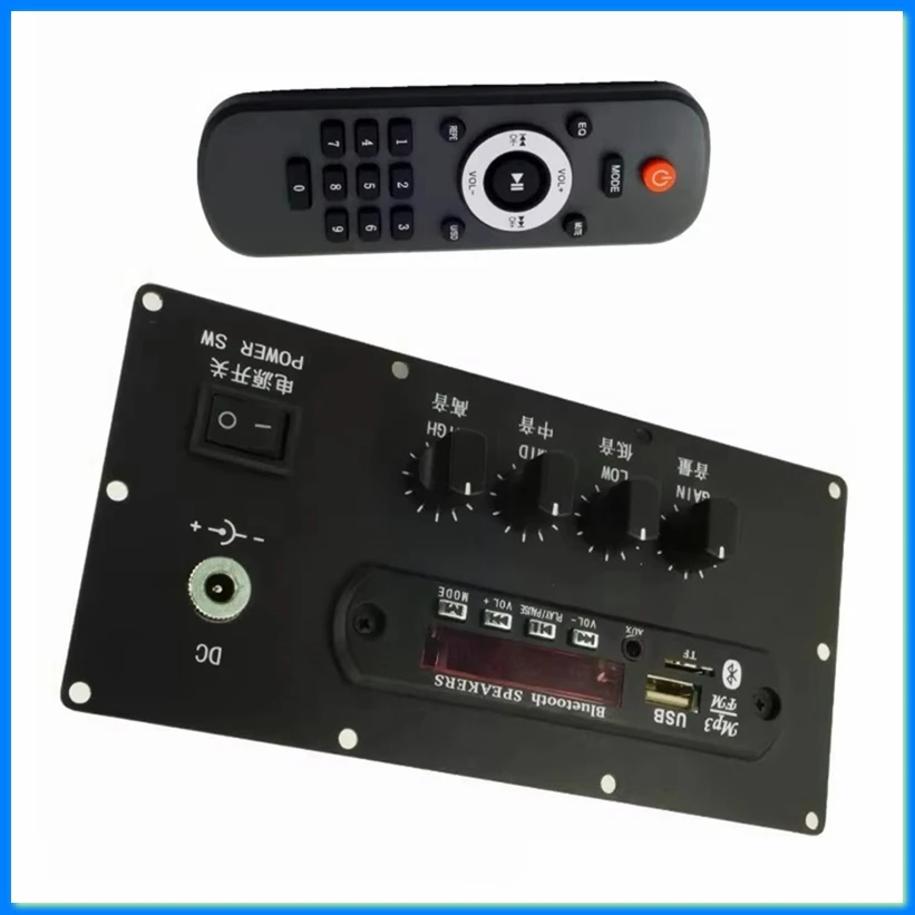 Preamplifier Tone Board Bluetooth Speaker MP3 Audio Modification Amplifier Board Control Panel DC9-29V Power Supply-DTD2
