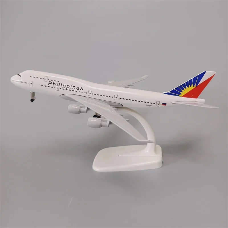 20cm Alloy Metal PHILIPPINES Airlines Boeing 747 B747 Airways Diecast Airplane Model Plane Model Aircraft w Wheels Landing Gears