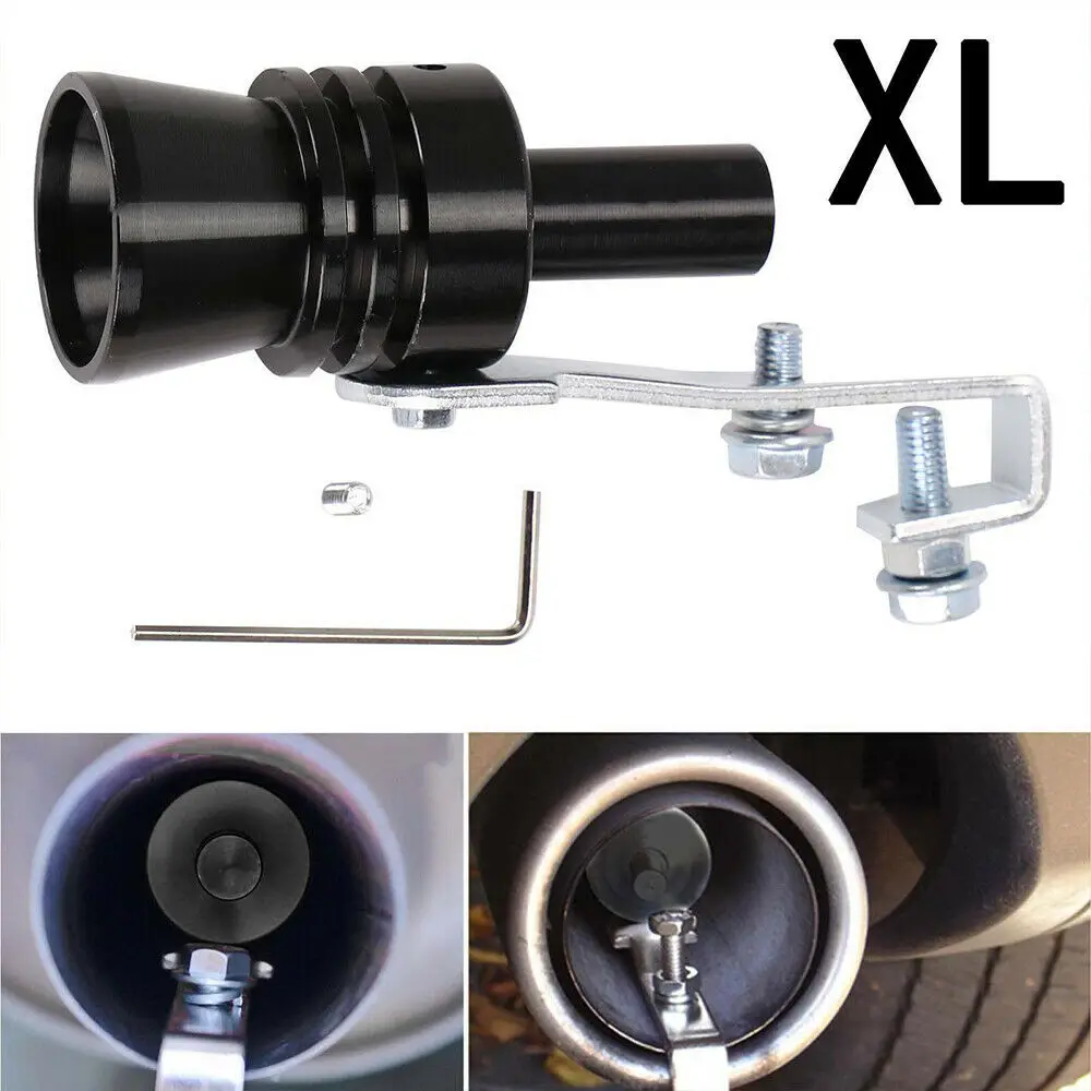 XL Size Turbo Sound Whistle For Vehicle Refit Device Exhaust Pipe Car Turbmuffler Universal Sound Simulator Car Replacement