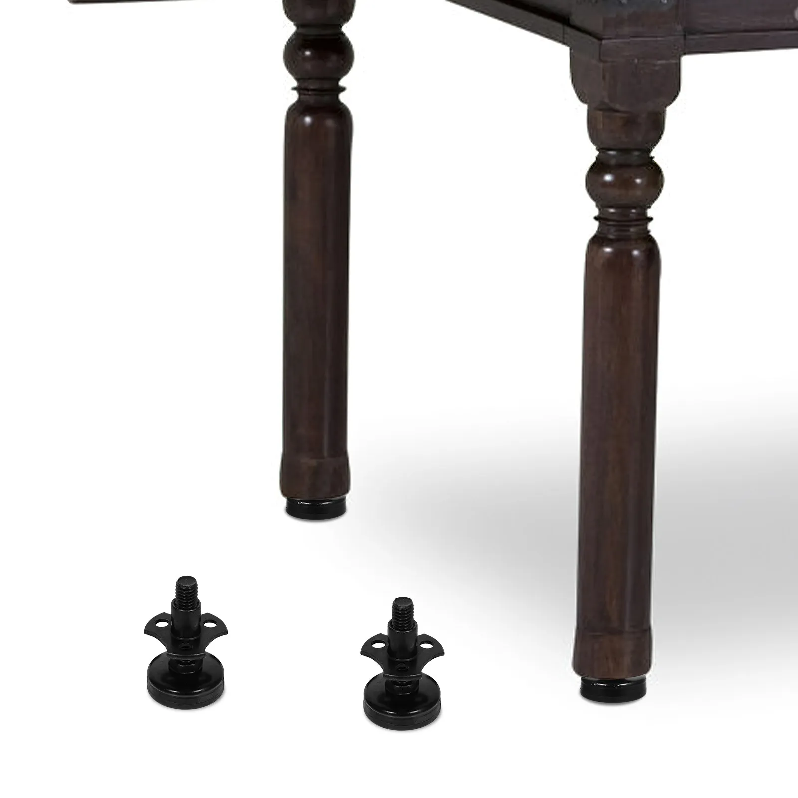 Adjustable Furniture Leveling Feet Screw On Leveler Legs for Cabinets Workbenches Tables and Restaurant Equipment