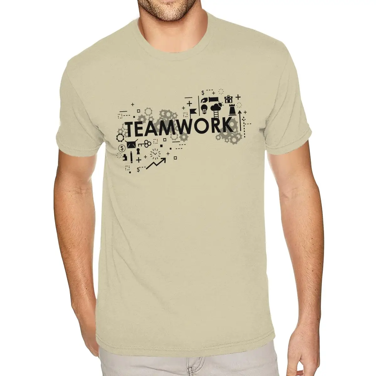 

Изготовленная на заказ командная рабочая рубашка для мужчин 3XL, футболки с коротким рукавом из ультра хлопка и натуральным круглым вырезом