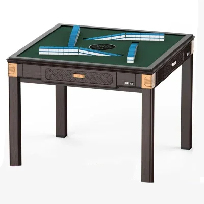 New stylish luxury metal furniture, multifunctional dining table, automatic folding mahjong table