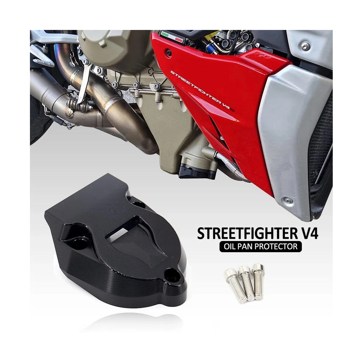 غطاء حماية عموم زيت المحرك للدراجات النارية لدوكاتي ستريتفايتر V4 S Superbike Panigale V4 V4S