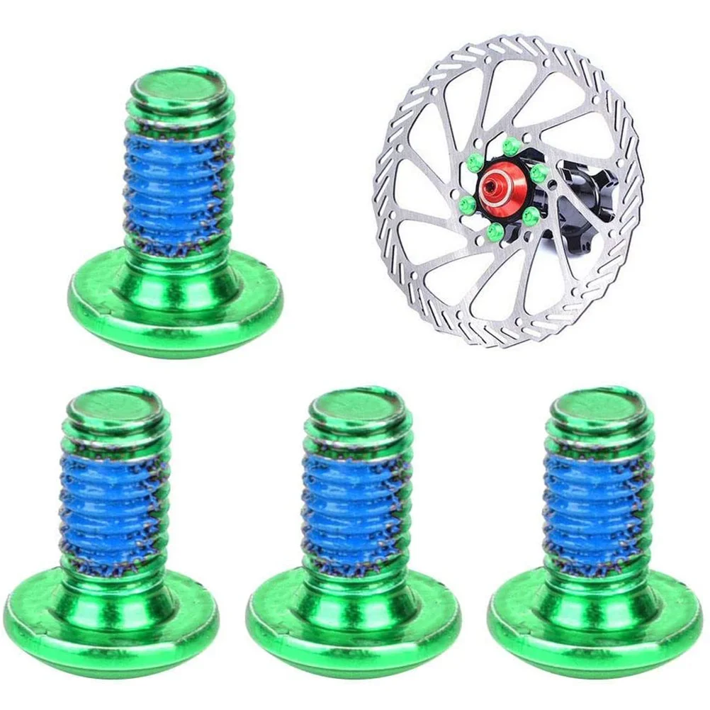 12Pcs Bike Disc Brake Bolts Titanium Steel for 6-Bolt Rotors Durable Rustproof Easy Installation E-Bikes