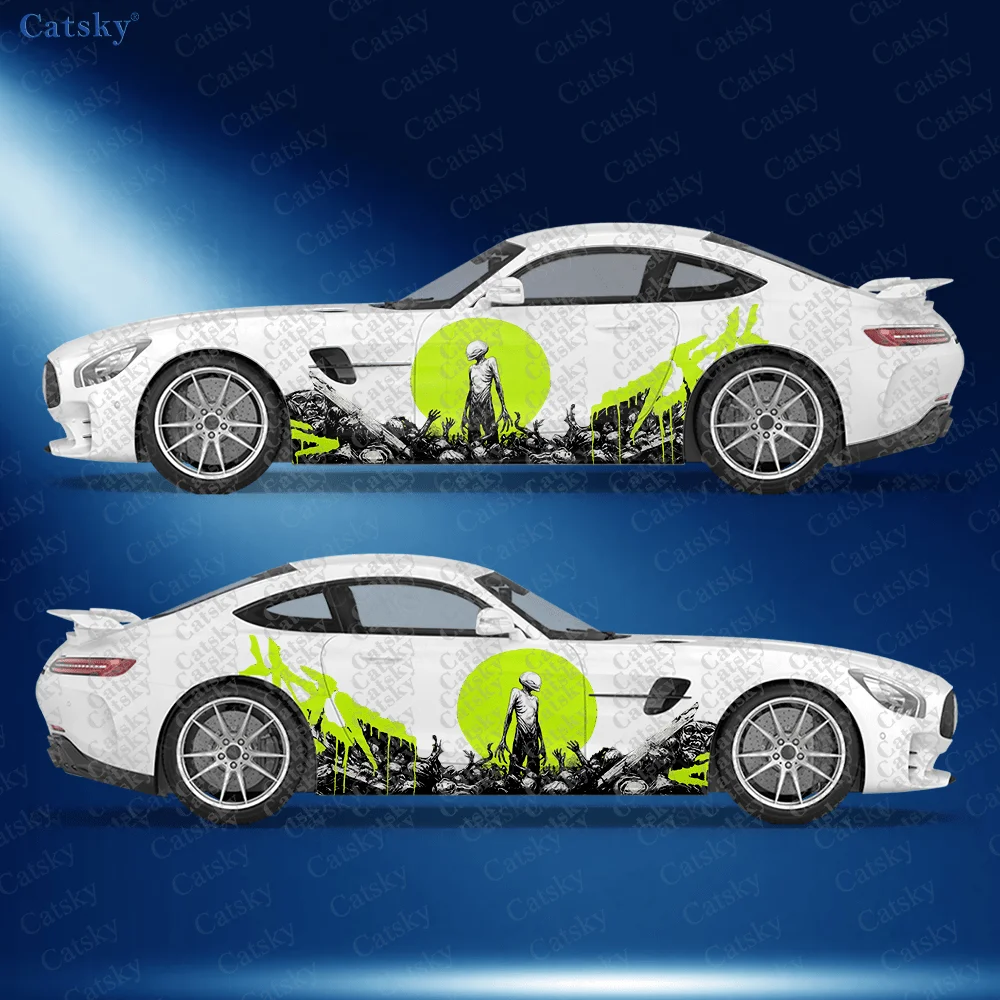 

Наклейки на боковые части автомобиля CATSKY.2pcs.Doomsday Alien Monster | Самоклеящиеся водонепроницаемые и устойчивые к царапинам наклейки из ПВХ, модные декоративные стикеры
