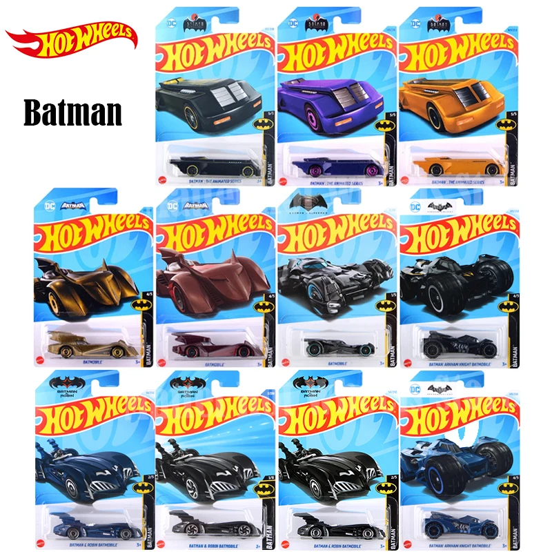 Hot Wheels DC Batman The Animated Series Batman & Robin Batmobile 1/64 Diecast Vehicle Car Model Toy for Boys Gift C4982