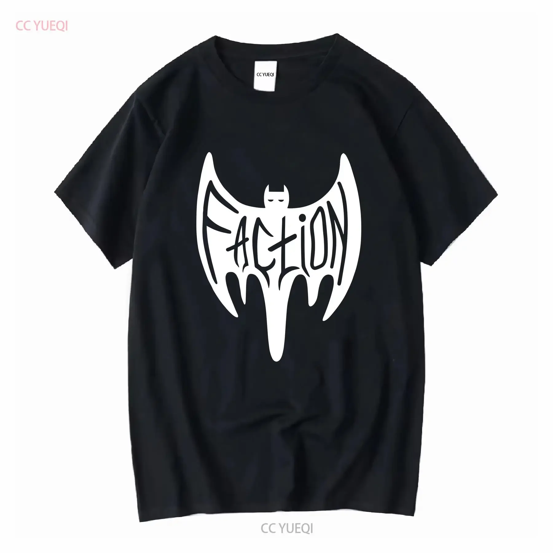 The Faction Vintage Herren-T-Shirt, Circa 2000's Hardcore California Punk Band, lange oder kurze Ärmel, Vintage, gewaschen, dehnbar