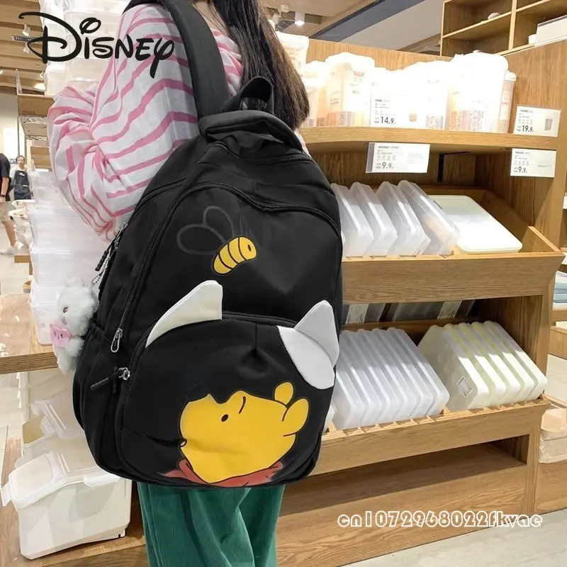 Disney Women\'s Backpack Fashion Cartoon High Quality Multi-functional Backpack Large Capacity Portable Computer Storage Bag