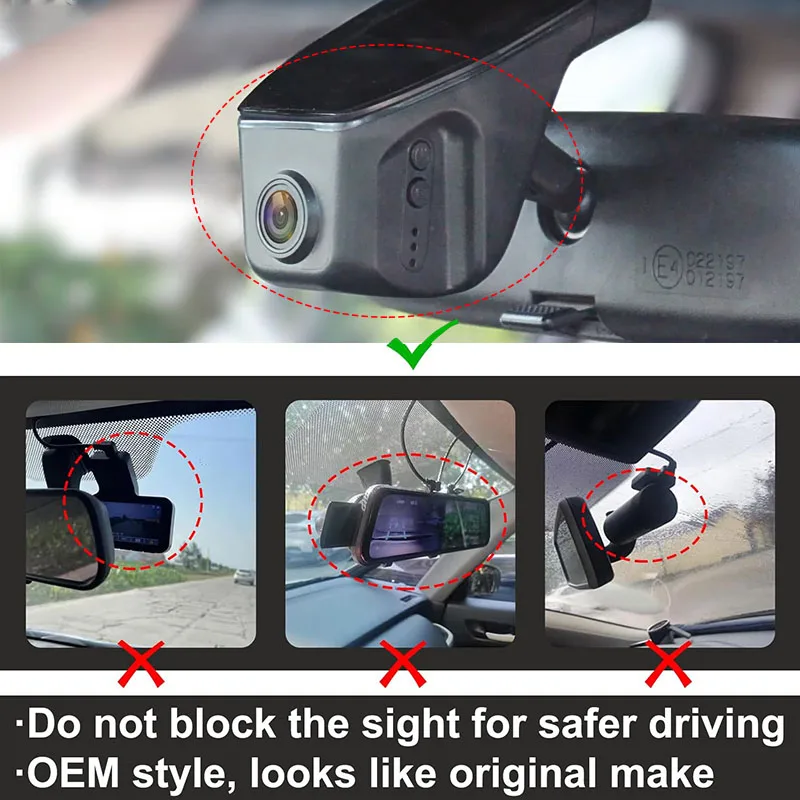 For MG 5 4 MG5 MG4 EV Dash Cam Dashcam Car Dash Camera 4K Wifi Front and Rear OEM Plug Play Auto Automatic Car DVR