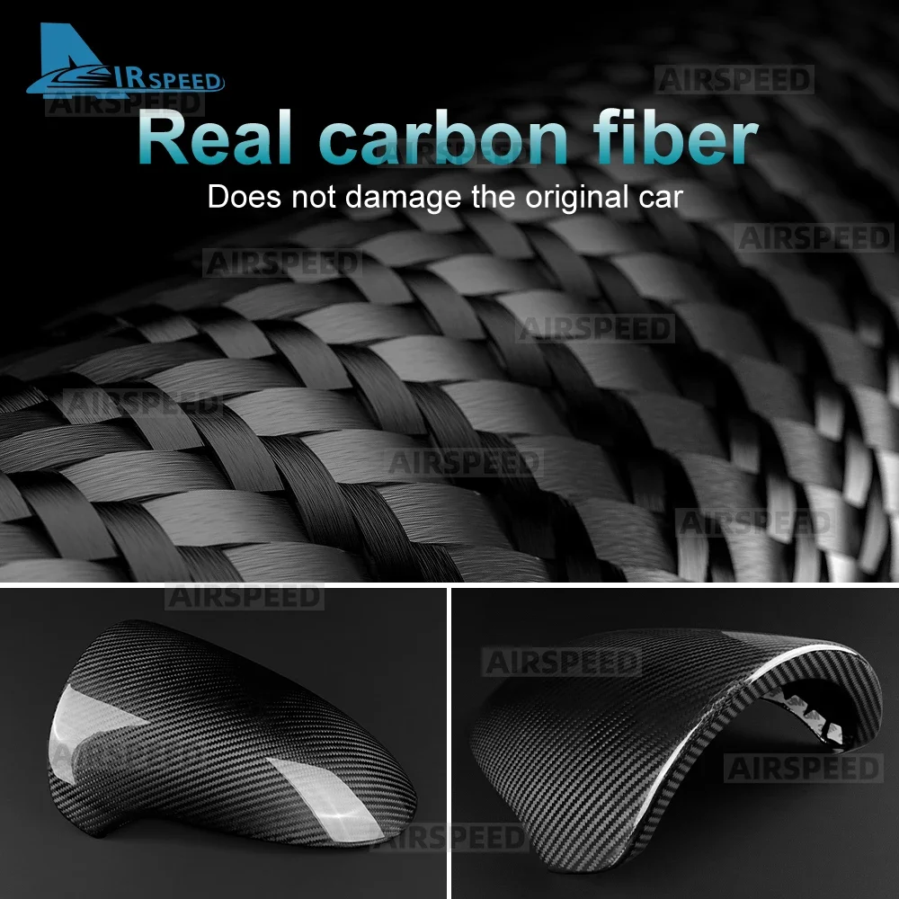 

Real Hard Dry Carbon Fiber Trim Cover LHD For Abarth 595 695 2012-2019 2020 2021 2022 2023 2024 Car Dashboard Speedometer Panel