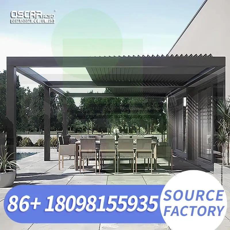 

Толстый профильный алюминиевый чехол для патио для сада, заднего двора, уличной беседки