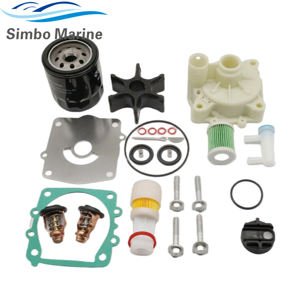 

Maintenance Service Kit For Yamaha F200A F225A Outboard with Thermostat & Filter 61A-W0078 69J-13440-00