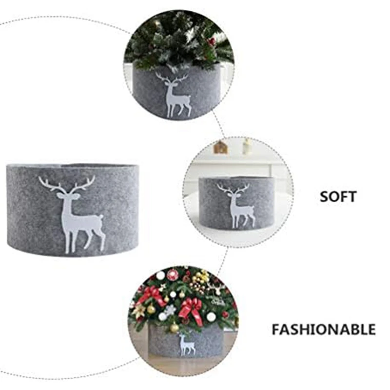 Tappetino per gonna con colletto per albero di Natale con supporto per albero per decorazioni sotto gli alberi di Natale Collare per albero di Natale