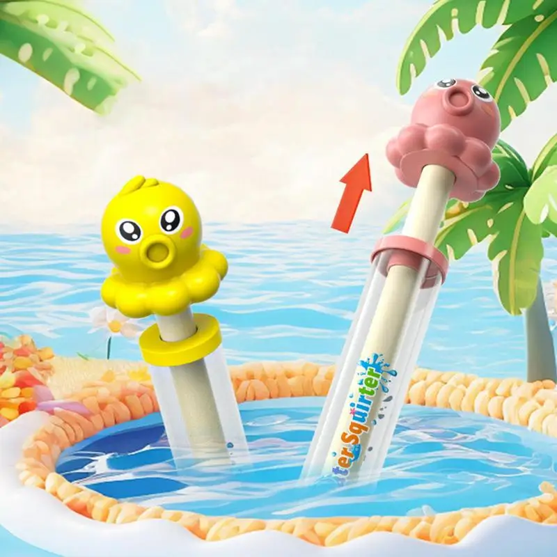 Pistolas de água com efeito de fogos de artifício, brinquedos de imersão de água de longo alcance para piscina, festa de praia, crianças, jogos aquáticos de verão ao ar livre, brinquedos de banho