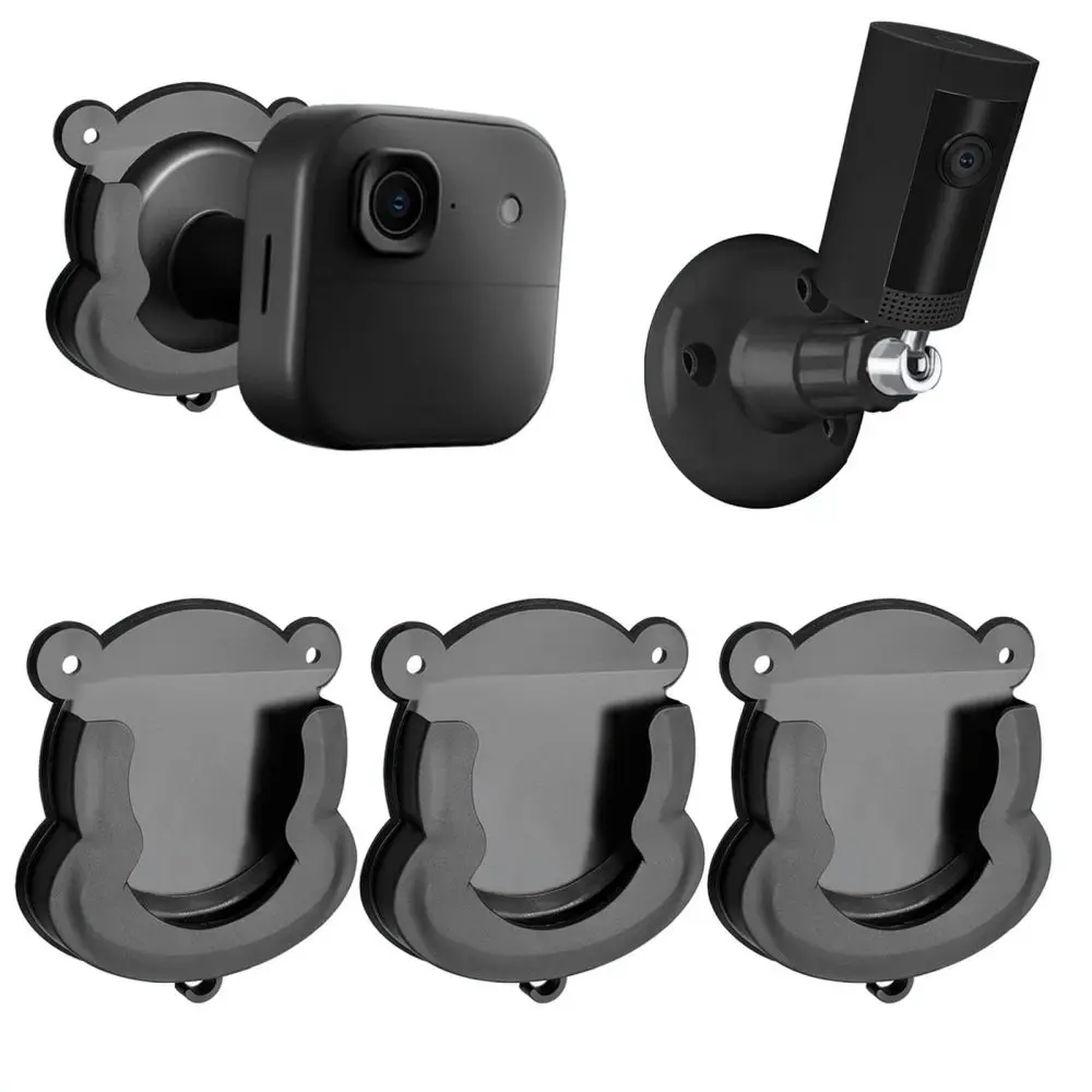Adjustable Wall Mount Stand For Blink Monitor Holder Versatile Drill And Glue Installation Black Accessory