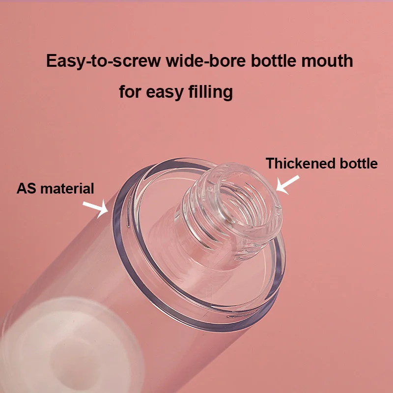 Transparent Empty  Bottles Vacuum Airless Plastic Lotion Cream Bottles Container Travel  Cosmetic Cream Container Pump