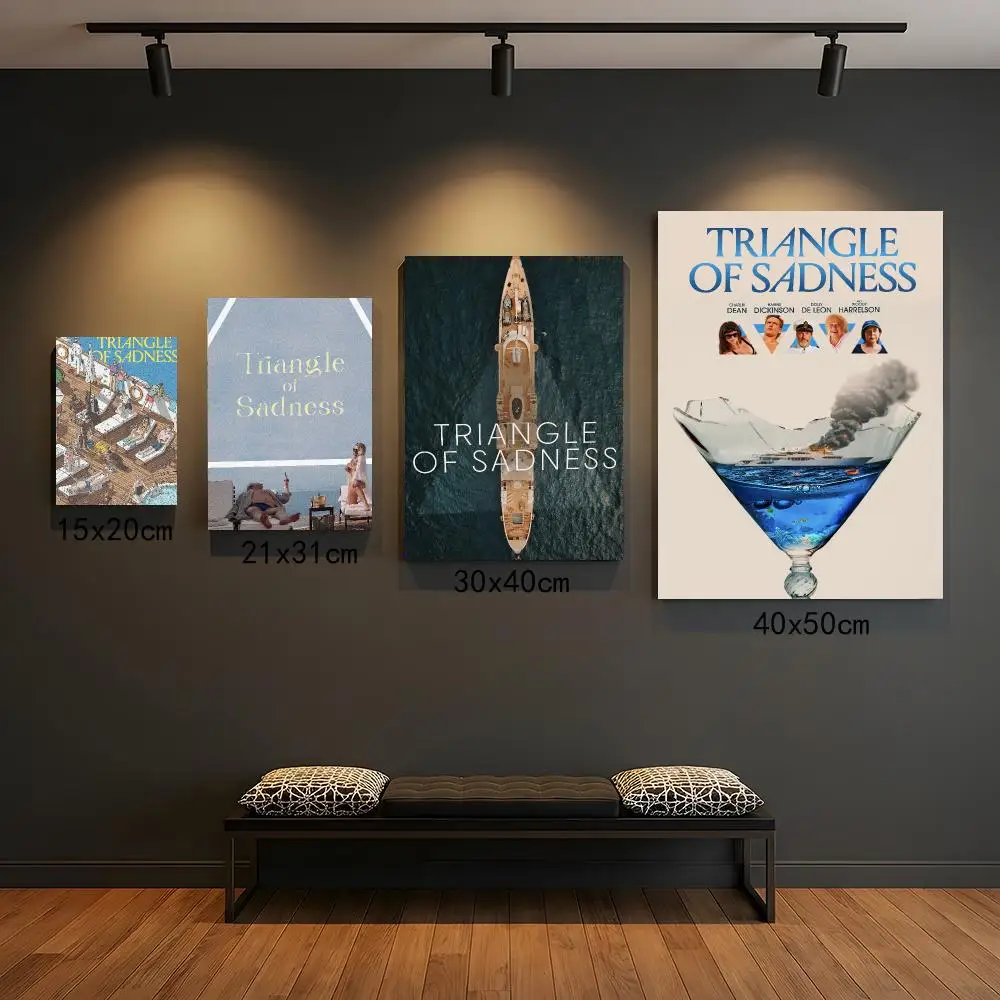 classic movie T-Triangle of Sadness-S Poster Self Adhesive Wall Decor for Modern Home Cafe Office and Bar