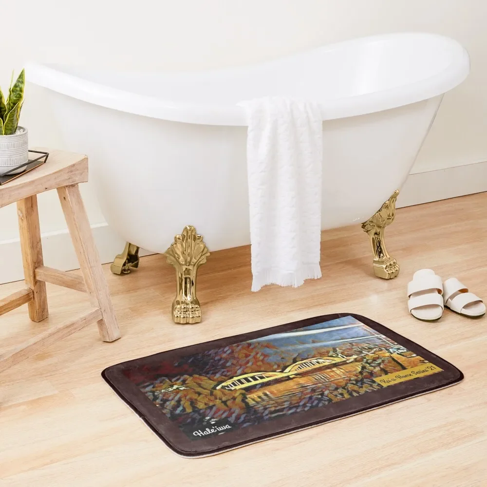 

Ku'u Home Series: Rainbow Bridge, Hale'iwa Bath Mat Bath Rugs For Bathroom Floors Mat