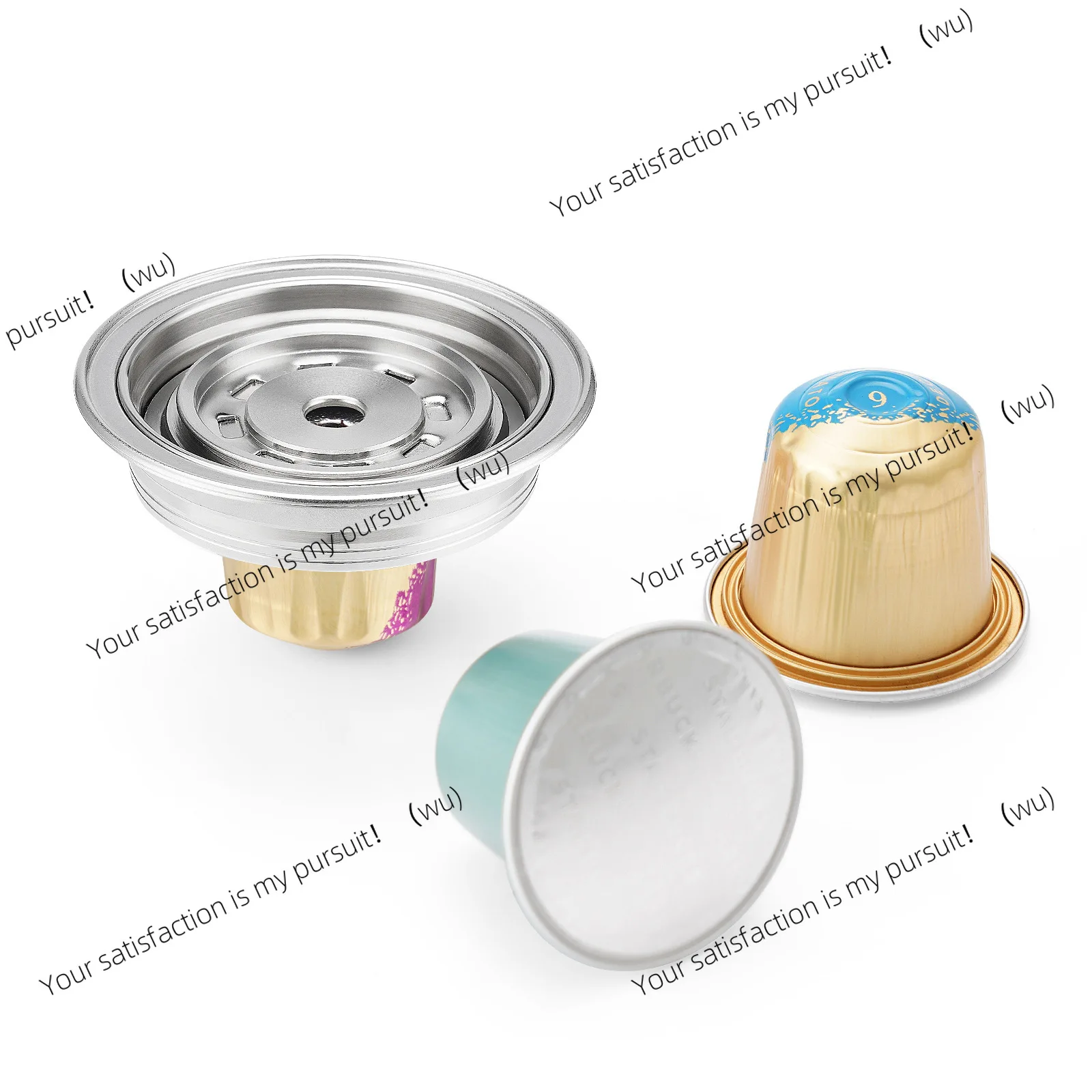 Coffee machine compatible adapter reuse G cup to small capsule conversion filter