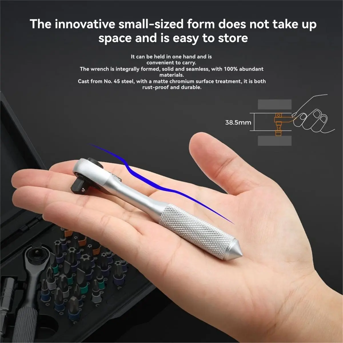 

2026 Новый комплект отверток 42 в 1, алюминиевый сплав, магнитная трещотка, гибкий вал для DIY и мебели