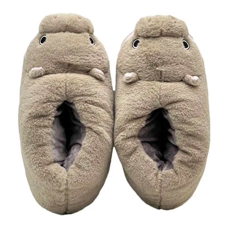 Animal Slippers For Women Plush Soft Warm Non-Slip Slippers Pygmy Warm Slippers Average Size Plush Slippers Casual Shoes House