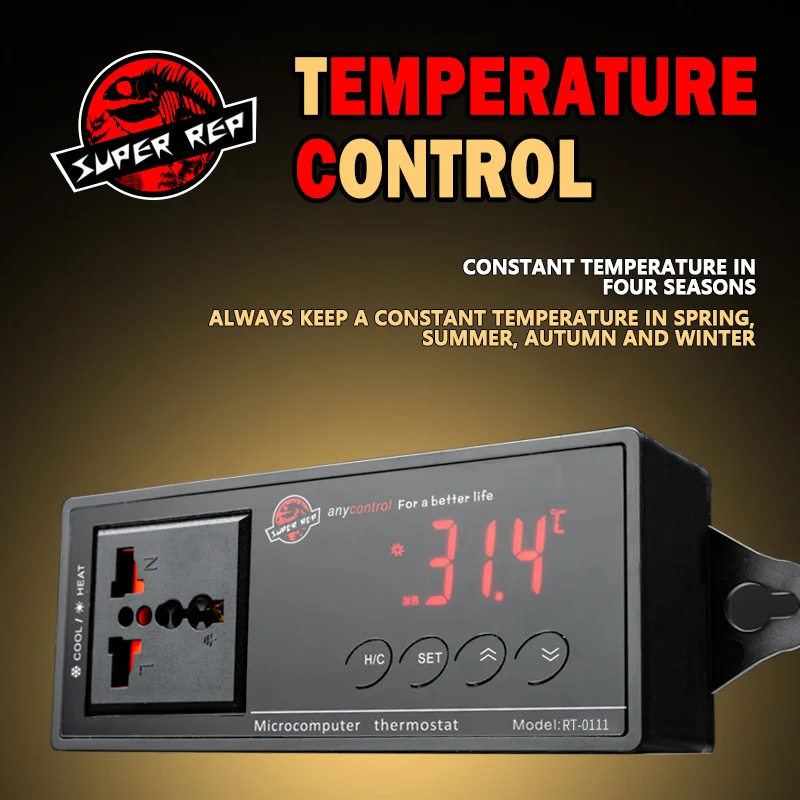 Electronic Thermostat LED Digital Display Reptiles Breeding Temperature Controller 220V Four Seasons Constant Temperatures