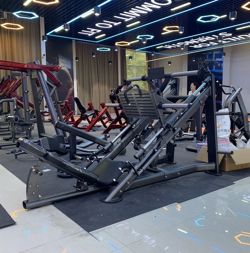 Q235 Steel Plate Loaded Linear Leg Press Machine Leg Training 2t Capacity 240kg Max User Weight ISO9001/CE Certified Durable