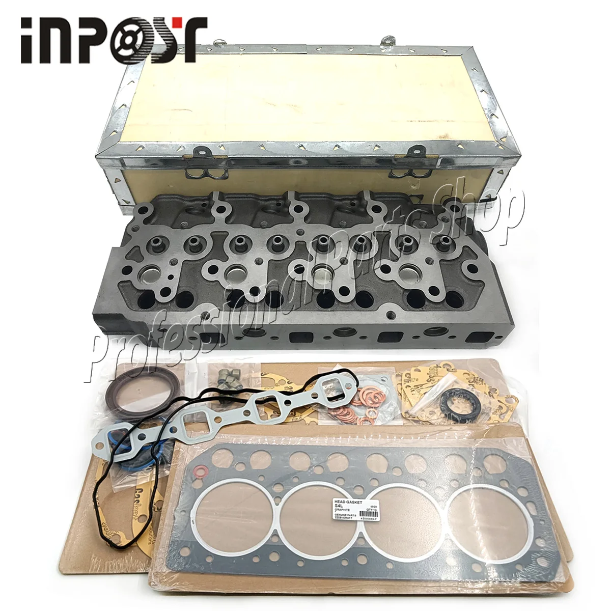 New S4L S4L2 Cylinder Head With Gasket Kit for Mitsubishi Engine CAT 304CR Terex TC35 Excavator