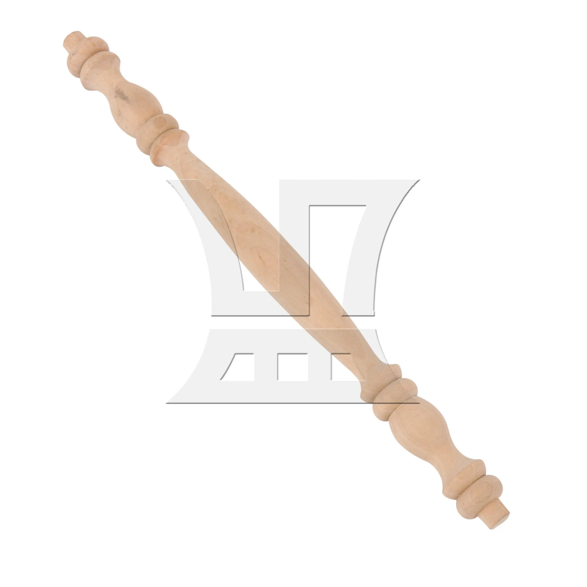 BQLZR Unfinished Wood Baluster Spindle 10.31