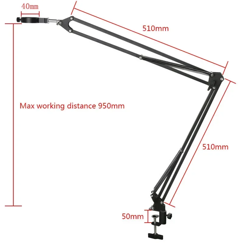 55MP 48MP 24MP 4K 1080P USB HDMI VGA Cyfrowa kamera z mikroskopem wideo 130X Obiektyw z mocowaniem C LED Narzędzia do naprawy lamp z gęsiej szyi