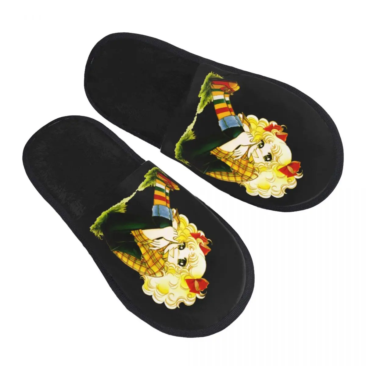 مخصص كاندي كاندي رغوة الذاكرة النعال النساء مريح دافئ الكرتون أنيمي مانغا شبشب منزل