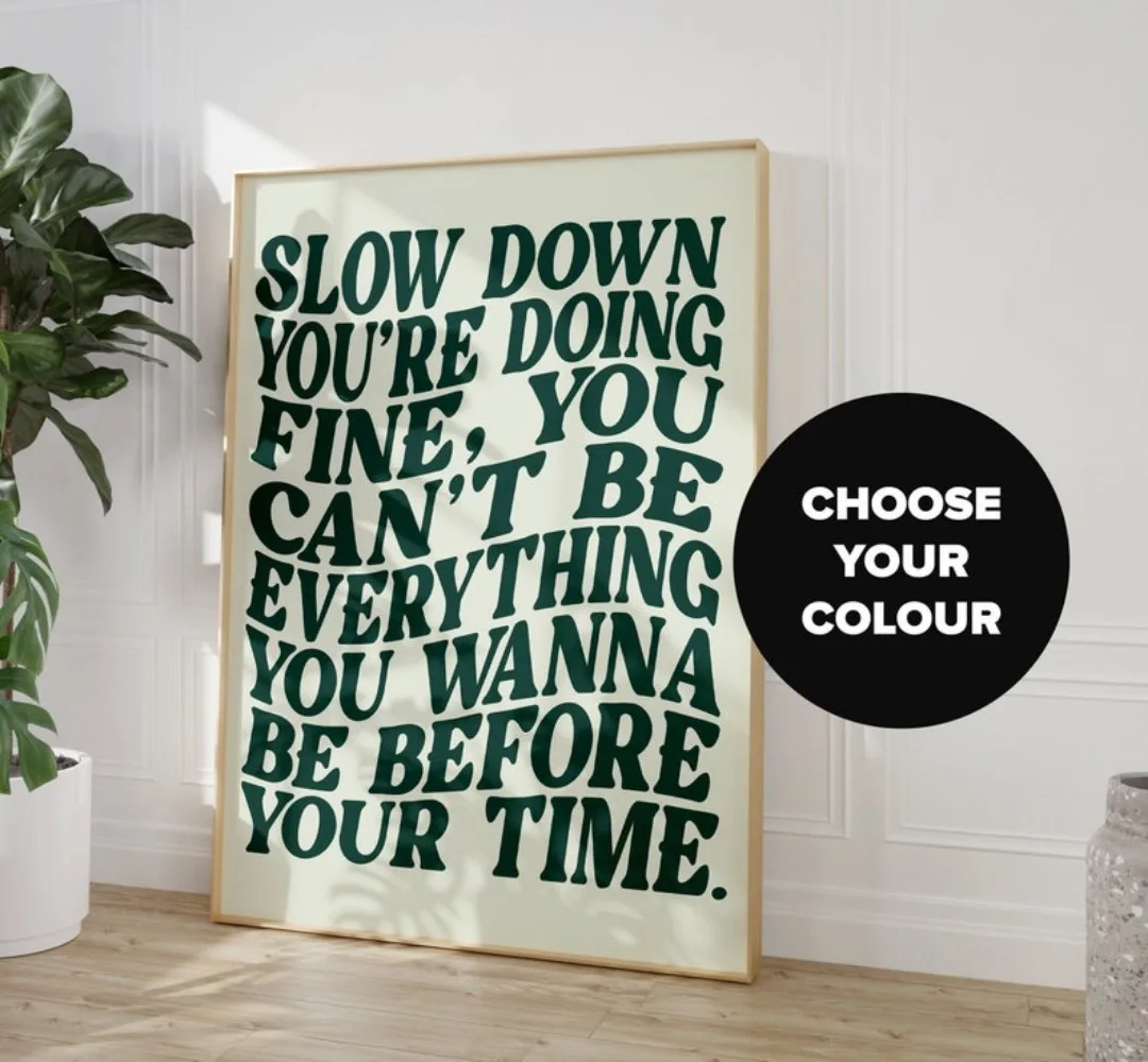 Song Lyrics Printing-Music Wall Art-Disco Pop 70s-Pop Music Letter Printing-Wall Poster Decoration Frameless Canvas Painting