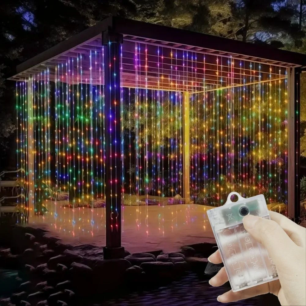 Xmas Festoon LED Curtain Strin - String Curtain Light ulasan dan harga