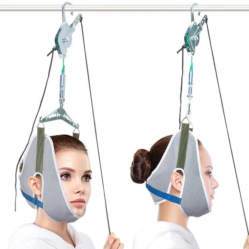 Chiropractic Tools Neck Harness Neck Stretcher Hanging Cervical Traction Device Neck Stretching Belt Osteochondrosis Pain Relief