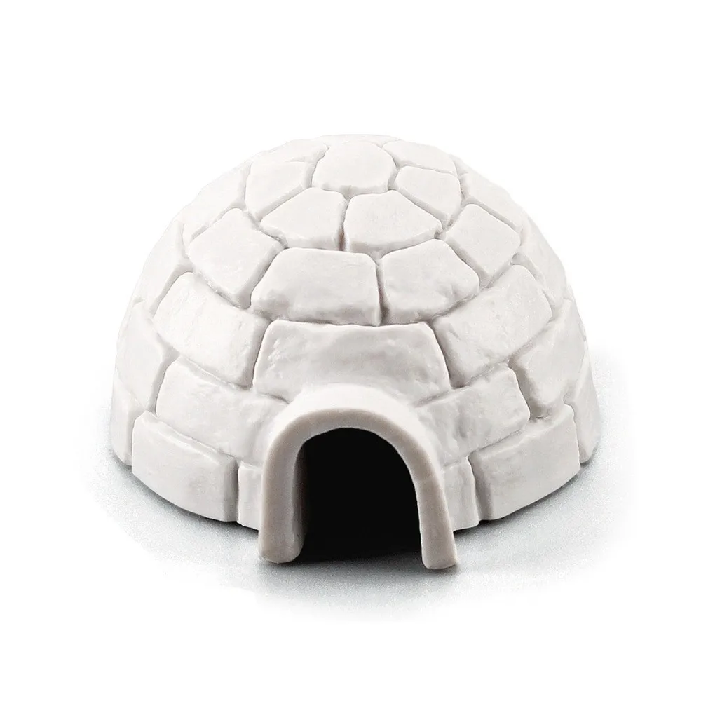 Fish Tank Accessories Realistic Igloos Model North Pole Bear Arctic Figures Arctic Animals House Mini Polar Animal Shelter