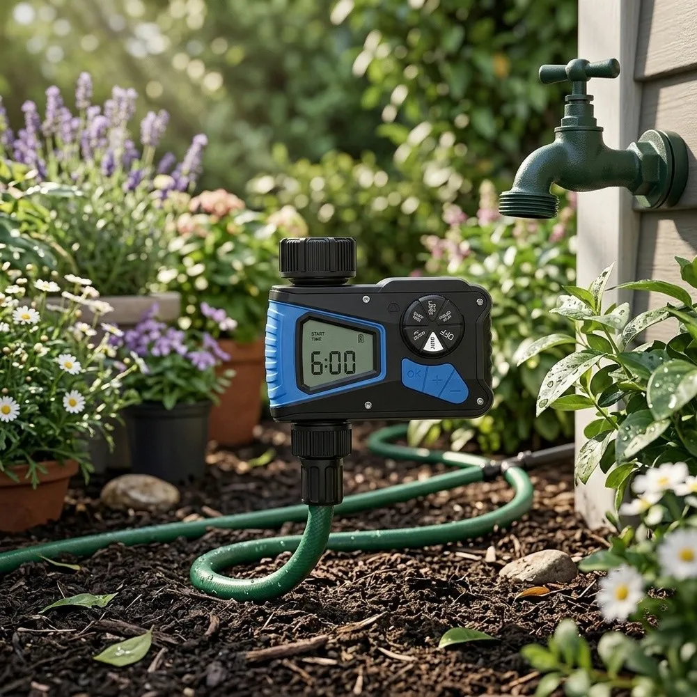 For Copper Inlet Ready Flower Watering Timer for Scheduled Moisture Delivery to Annuals Perennials and Potted Ornamentals