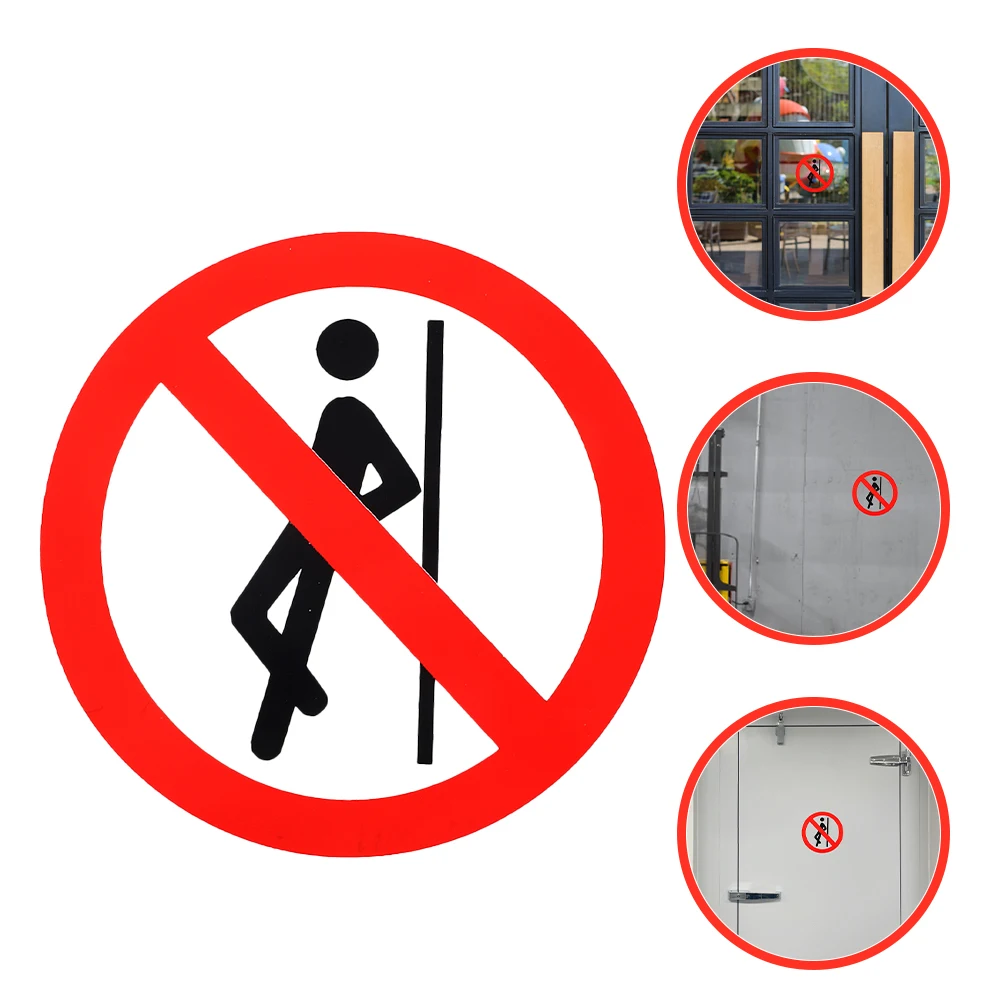

10pcs No 5x5cm Safety Signs Workshop Self Adhesive Self Adhesive Warning Stickers Decals Traffic Sign Stickers Safety