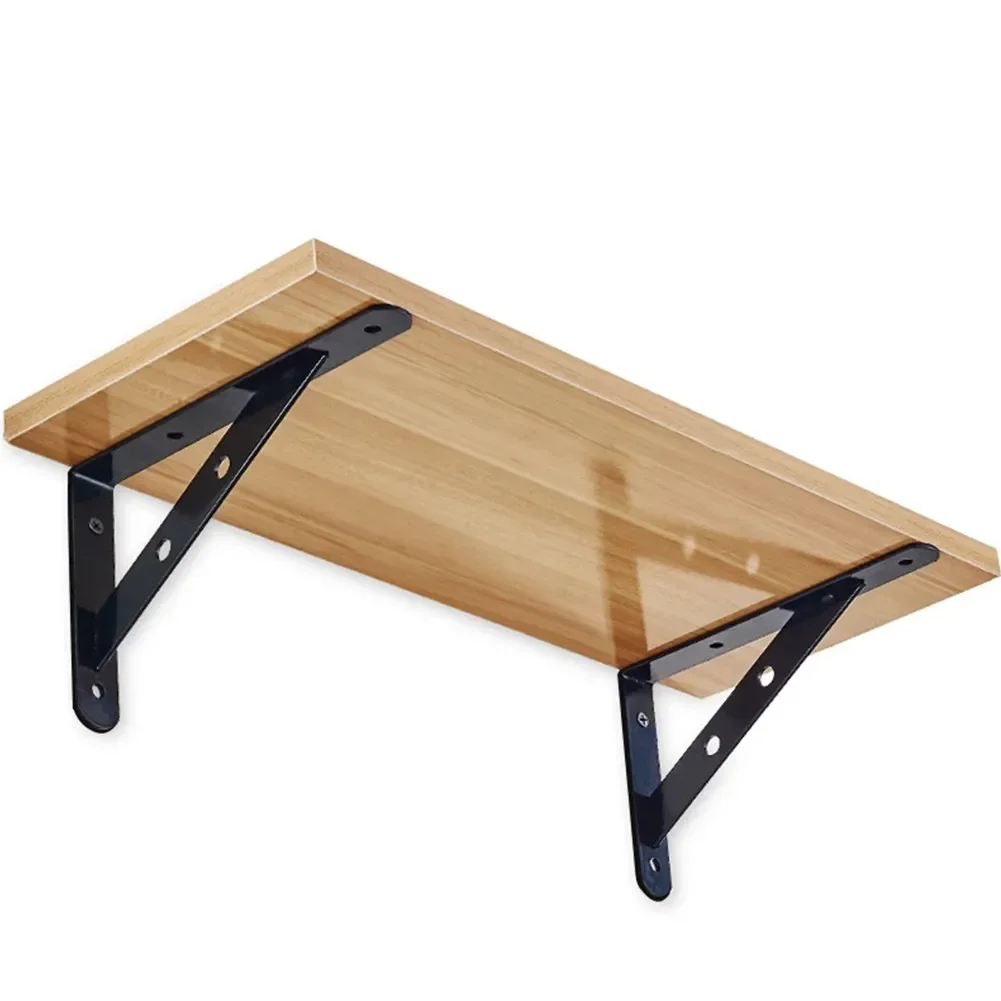 For 2 Pack L-Shaped Corner Shelf Brackets For DIY Wall Shelving Projects In Home Office Workshop Garage And Other Indoor Areas
